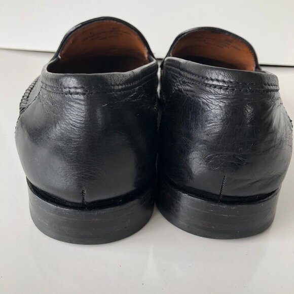 BOSTONIAN Kitlie Black Leather Tassel Men's Casual Loafers Slip On Toppied 10M - Picture 16 of 16